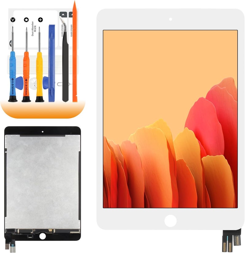 AGCUT for iPad mini 5 Screen Replacement for iPad mini 5 5th LCD A2126 A2124 A2133 LCD Digiitzer Touch Screen Assembly Repair Parts (White) - Image 1